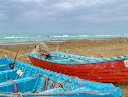 two boats on the beach