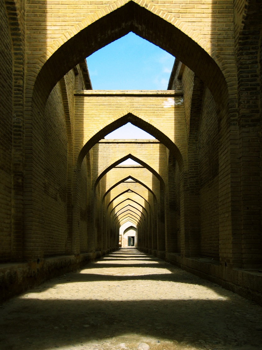 The corridor with historic appearance in shiraz