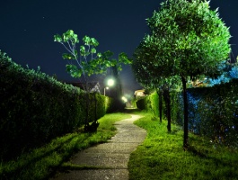 Khezer Shahr Garden at  Night